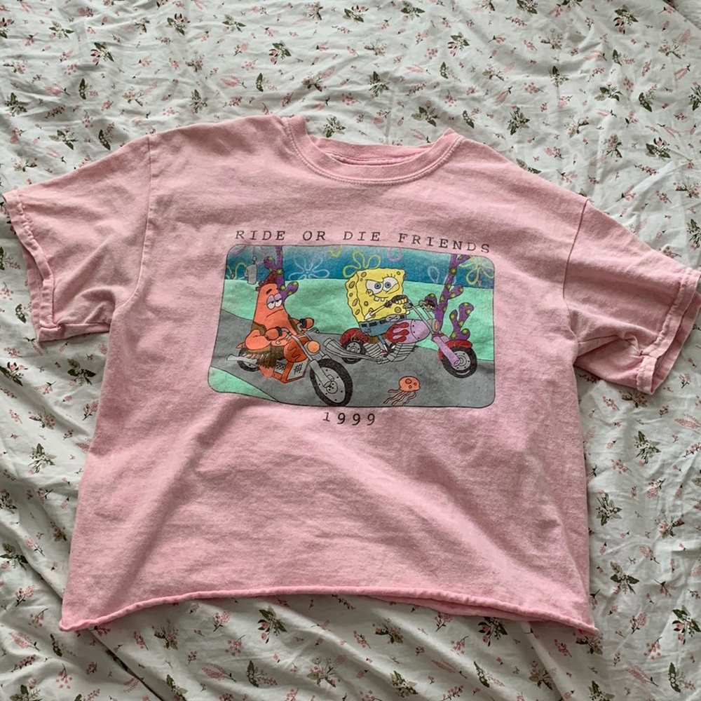 sponge bob crop top